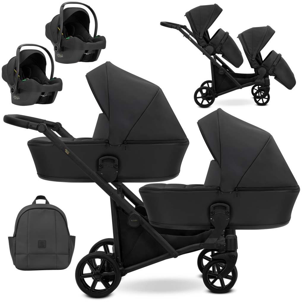 Kunert Brav DUO - Black Eco Ikerbabakocsi – babakocsi
