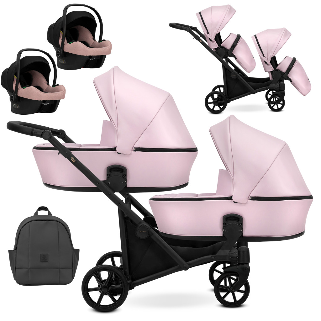 Kunert Brav DUO - Pink Eco Ikerbabakocsi – babakocsi