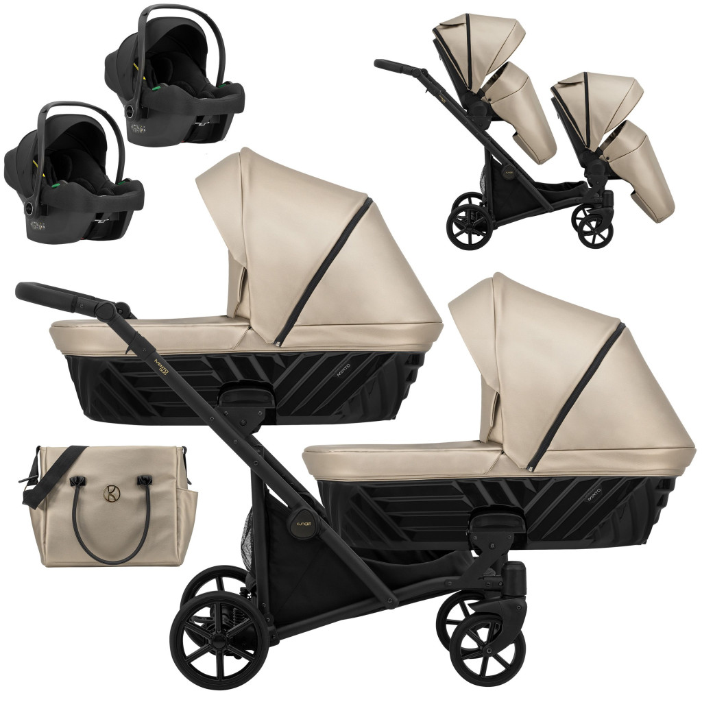 Kunert IVENTO DUO - Eco Cappuccino Metalic Ikerbabakocsi – babakocsi