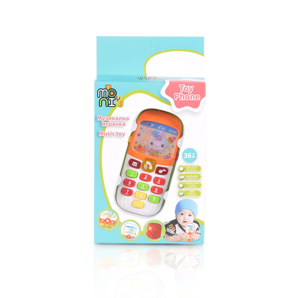 Moni Toys Bébijáték játék zenélő mobiltelefon