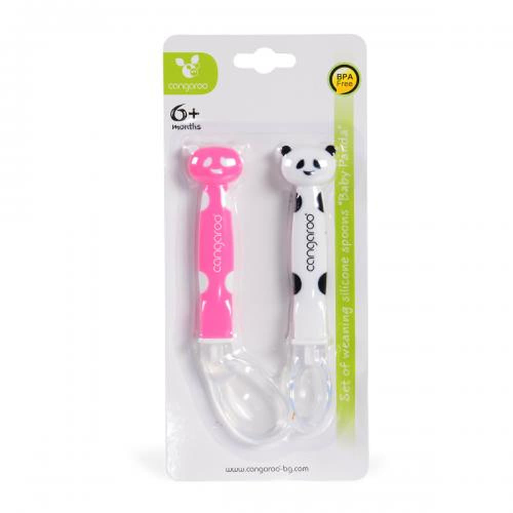 Cangaroo SZILIKON kanál szett 2dbos Panda PINK