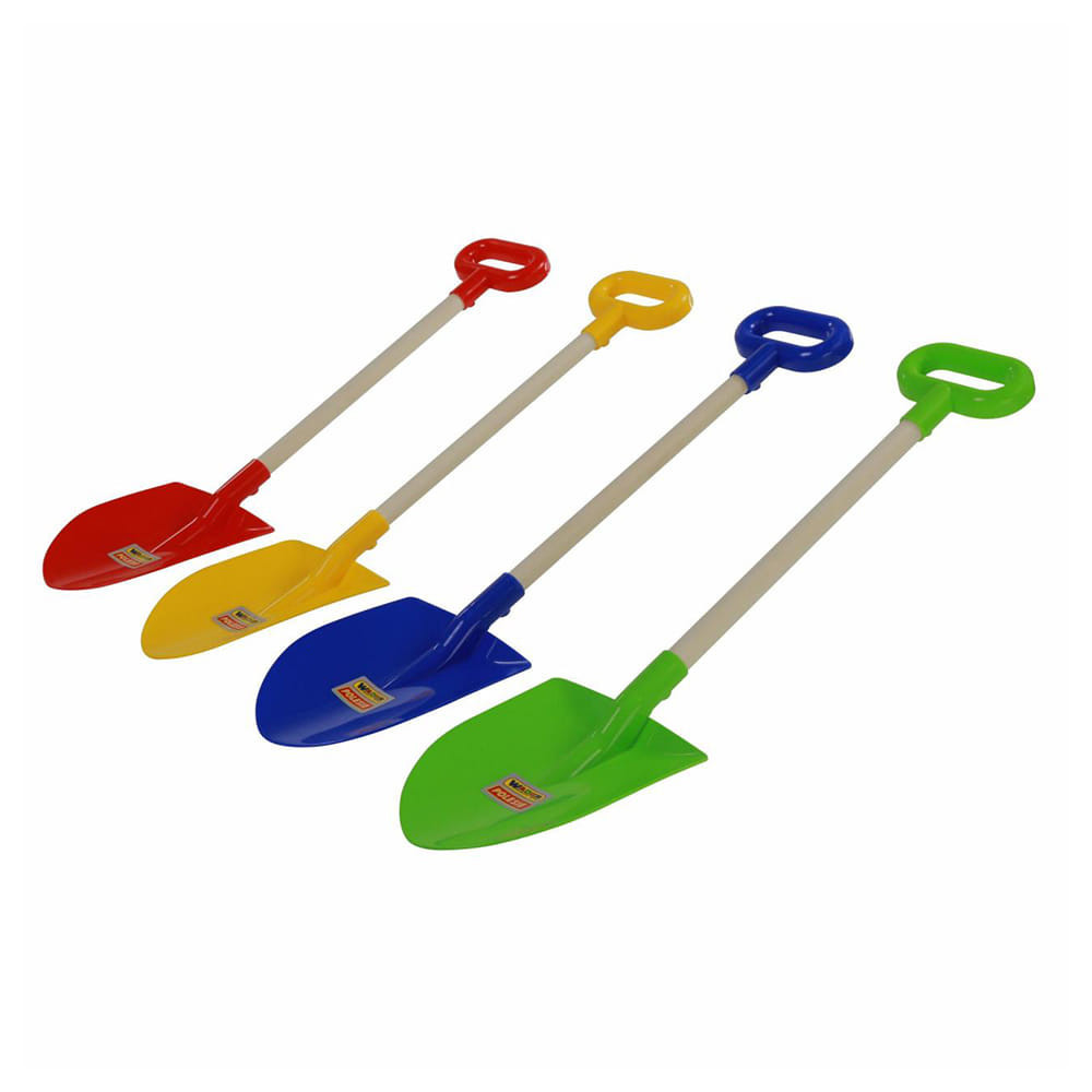 POLESIE 51929 kis ásó 60 cm fa nyéllel, vegyes színben – gyermekjáték
