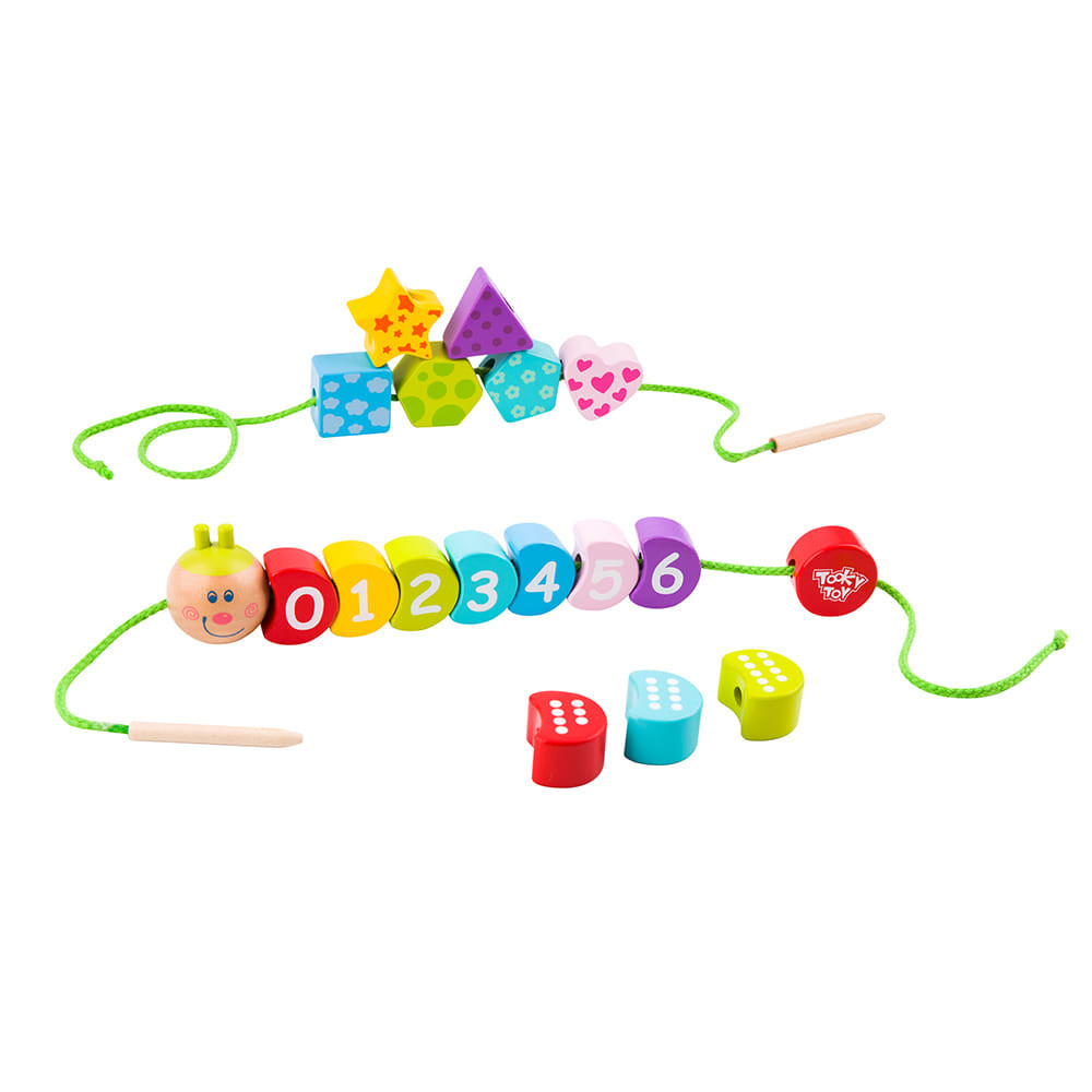 TOOKY Toy fajáték fűzős kukac