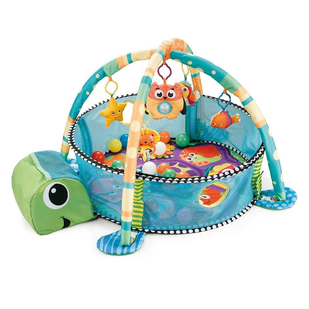 Moni Sea turtle játszószőnyeg + 30 labda teknősös – játszószőnyeg