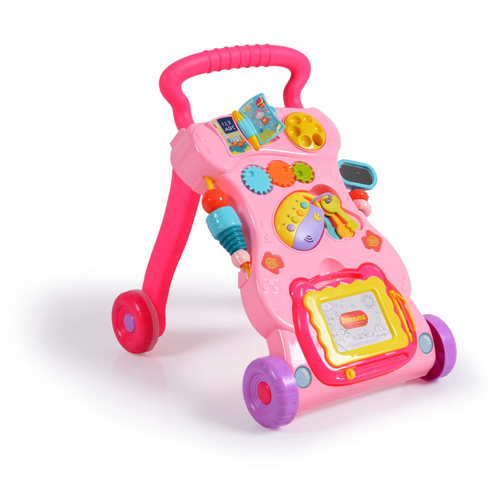 Moni Toys Dreams járássegítő műanyag 2in1 pink – babatermék