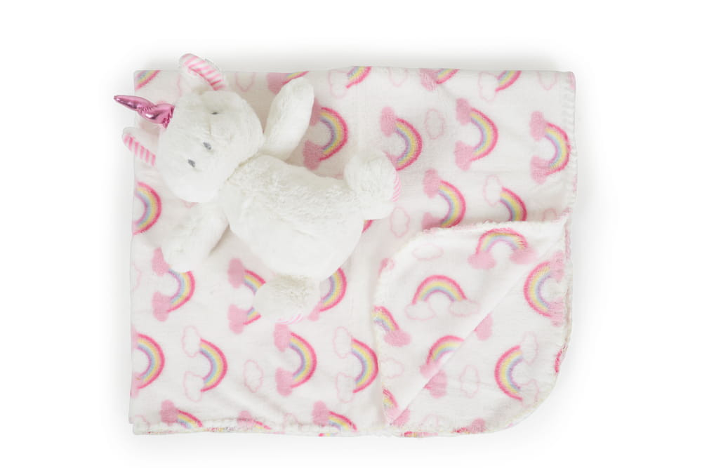 Cangaroo Takaró 90x75cm unikornis plüss pink – babatermék
