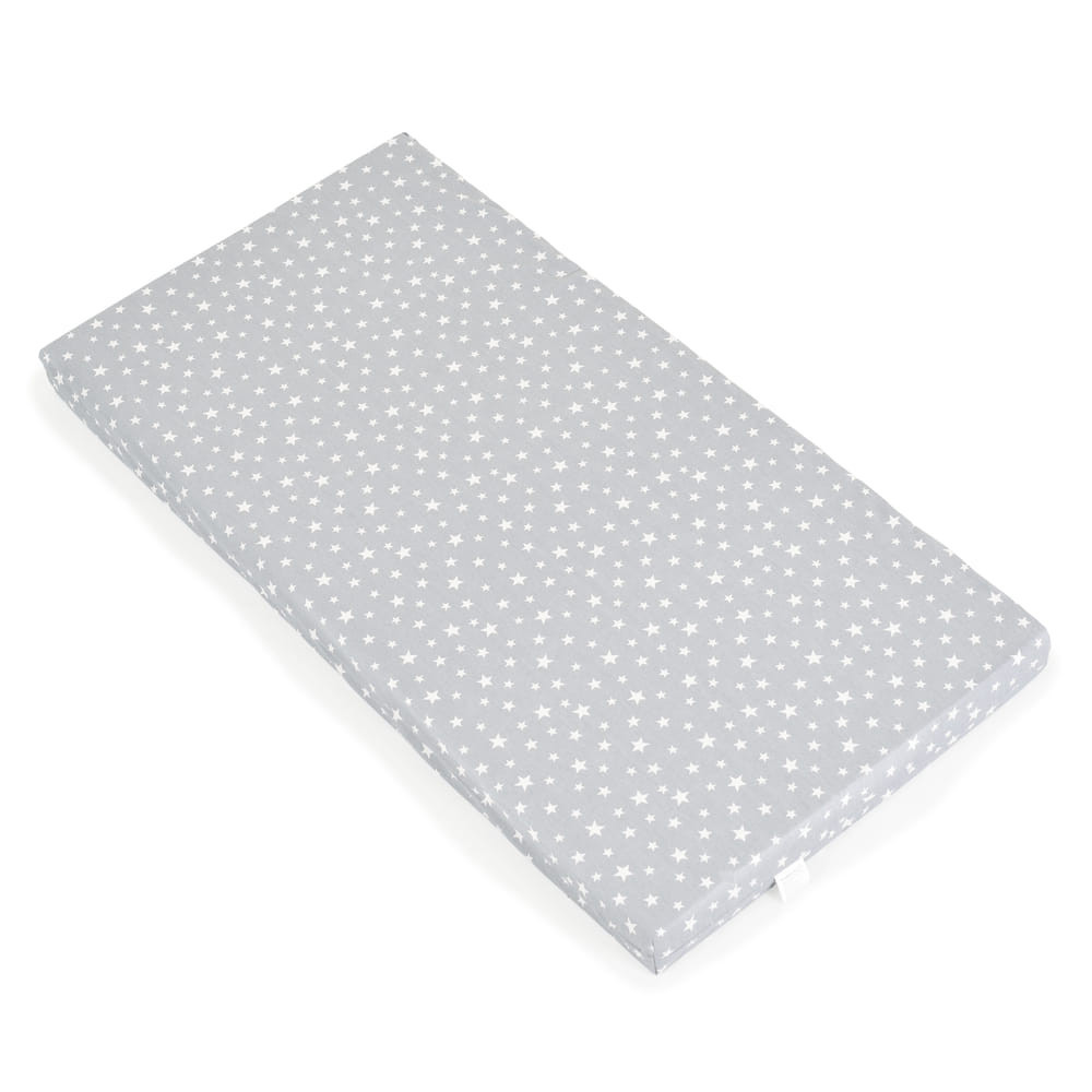Moni CLASSICO szivacsmatrac 9cm 120x60cm textil huzat SZÜRKE csillagos