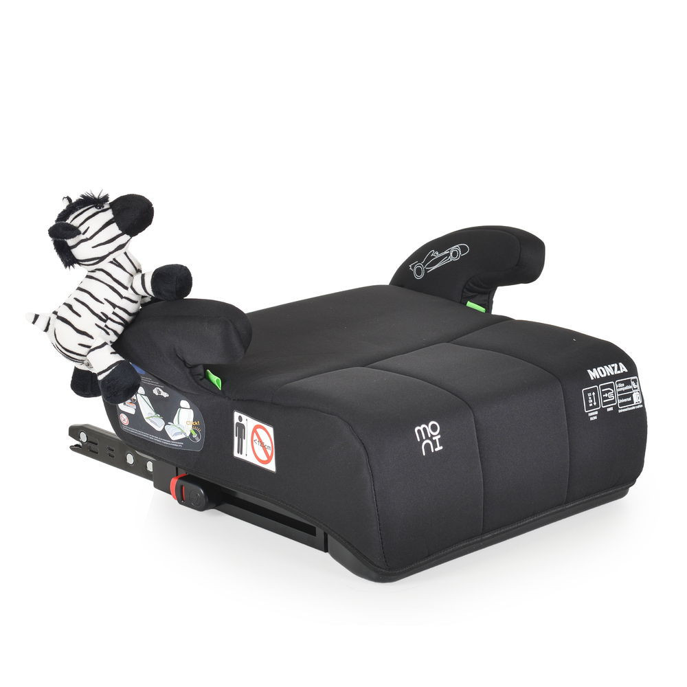 Moni MONZA ülésmagasító isofix I-SIZE 125-150cm FEKETE – ülésmagasító