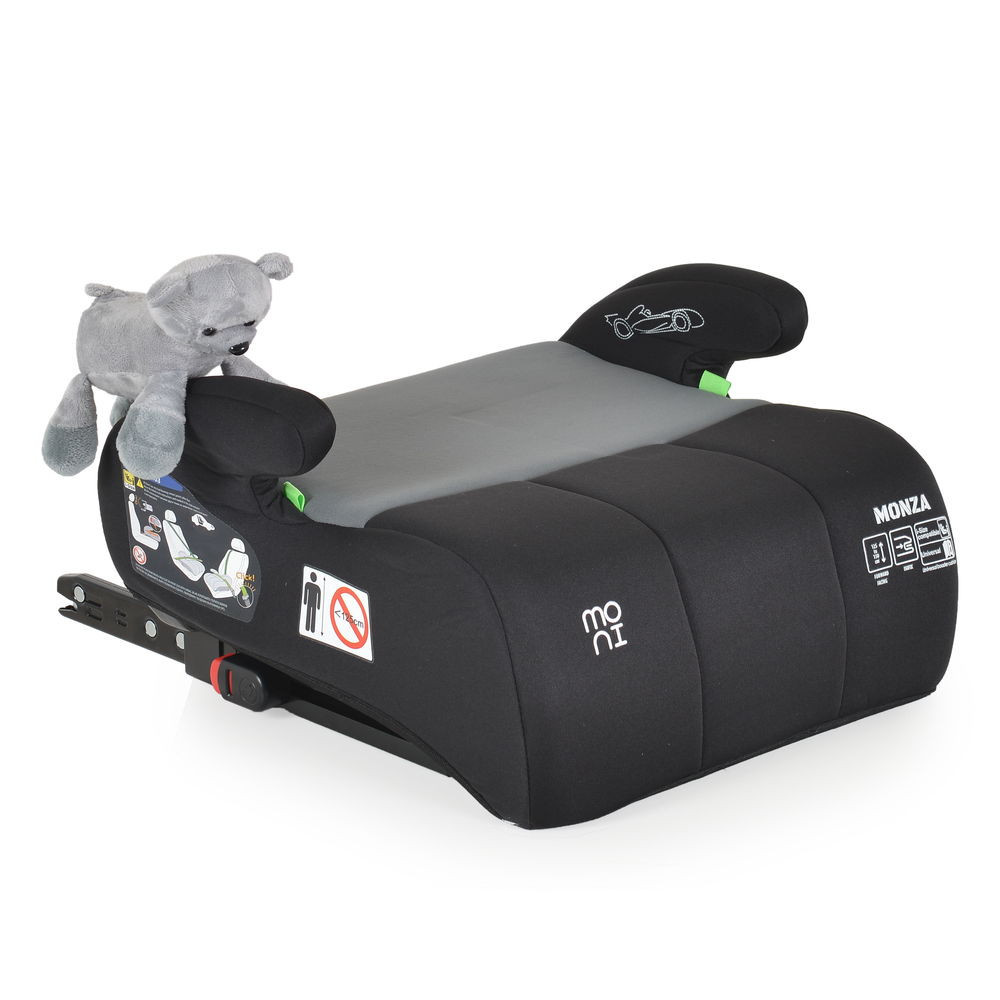 Moni MONZA ülésmagasító isofix I-SIZE 125-150cm SZÜRKE – ülésmagasító
