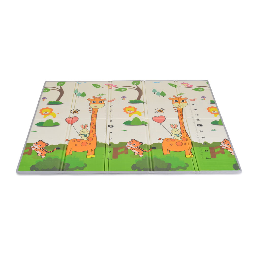 Moni Toys Xpe összecsukható matrac xxl méret 200*180cm dzsungel – játszószőnyeg