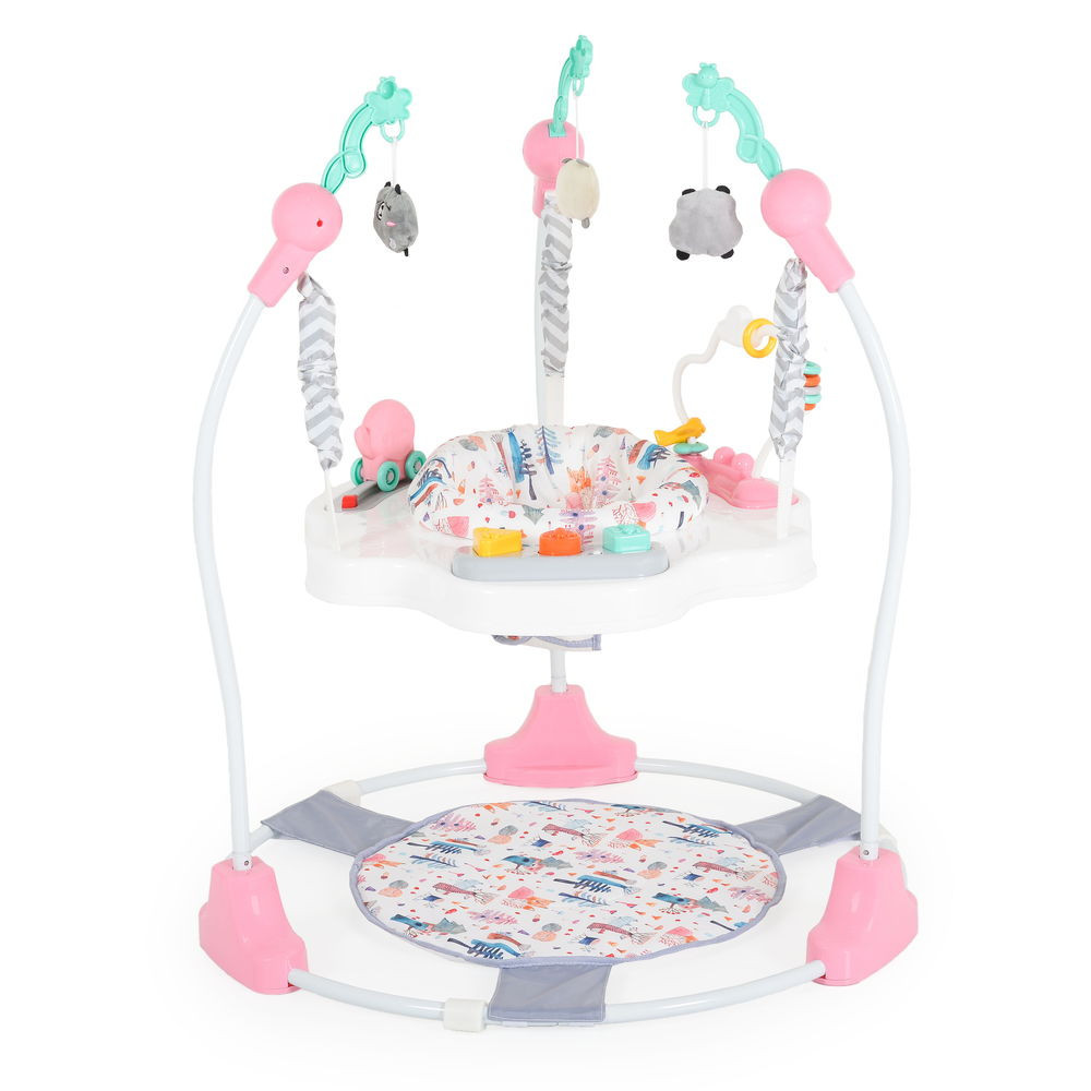 Moni MAGIC FUN Baba ugráló pasztel játékkal pink