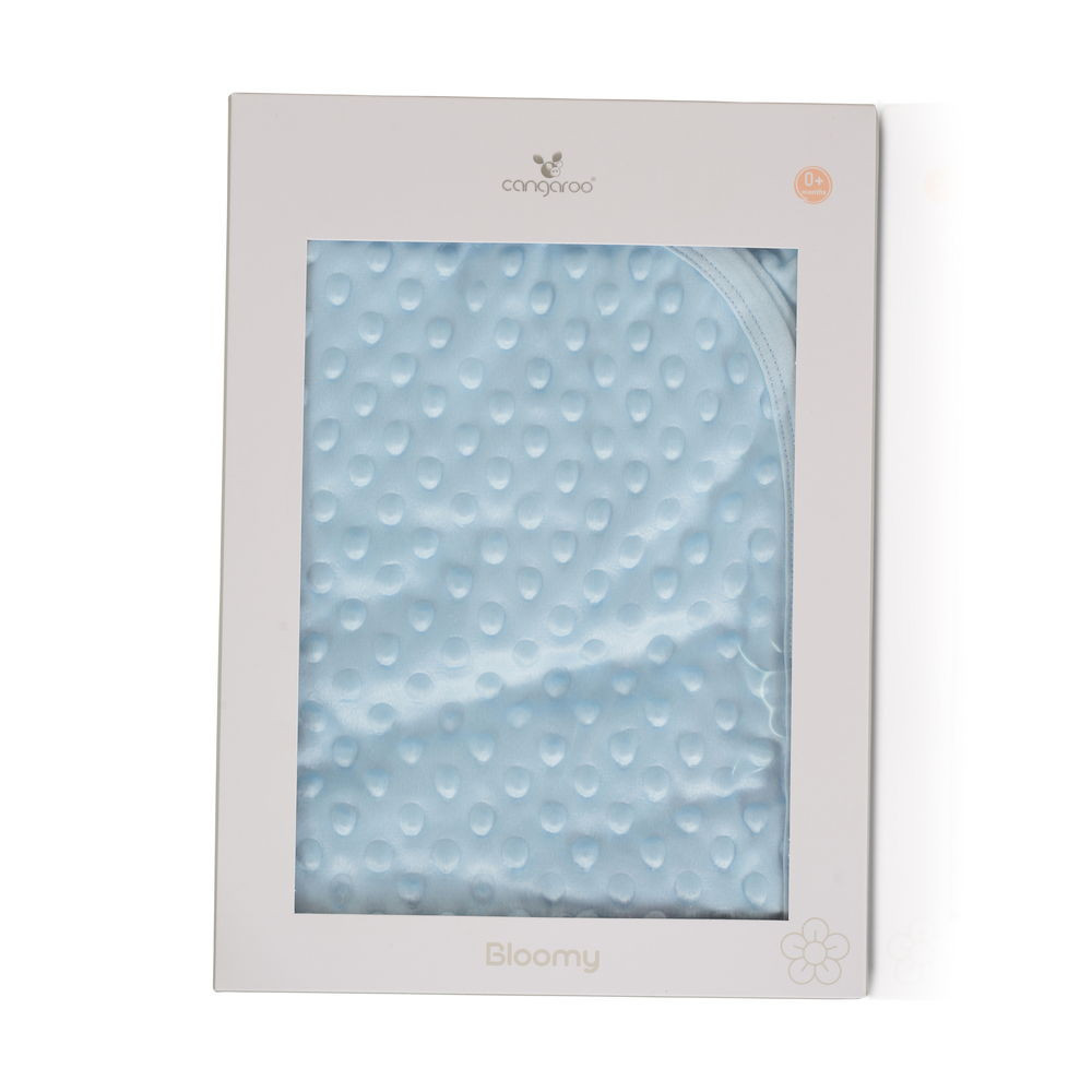CANGAROO BLOOMY takaró 80*90cm KÉK – babatermék
