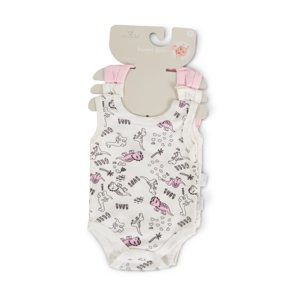 Cangaroo BABARUHA BODY 3 dbos ujjatlan body szett PINK – babatermék