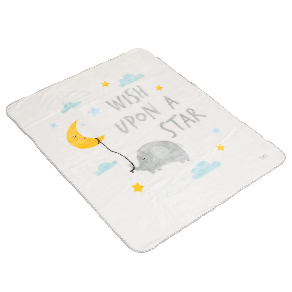 CANGAROO TAKARÓ Softy 110x140cm Wish upon a star FEHÉR – babatermék