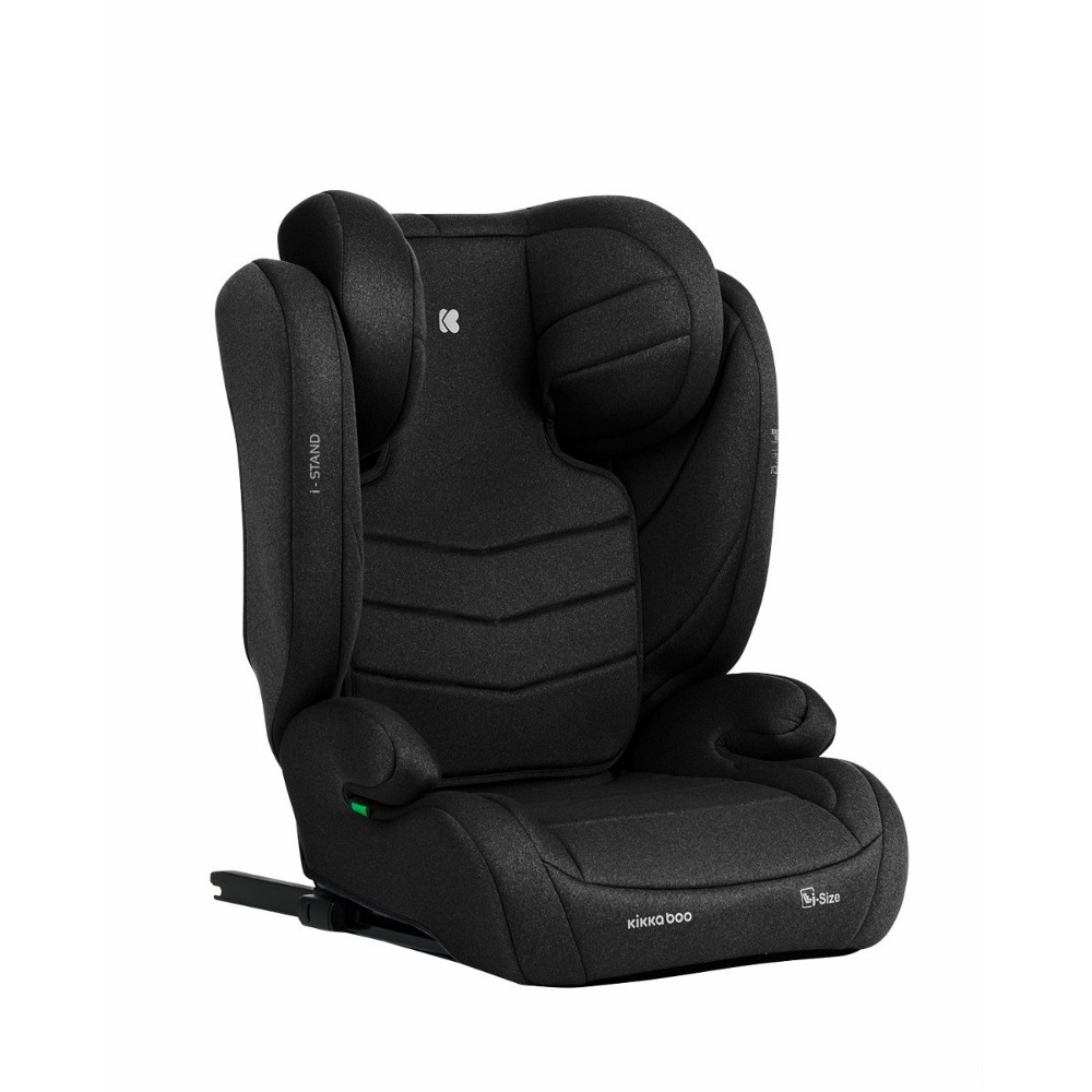 Kikkaboo gyerekülés i-Stand i-Size Isofix 100-150 cm fekete – autósülés