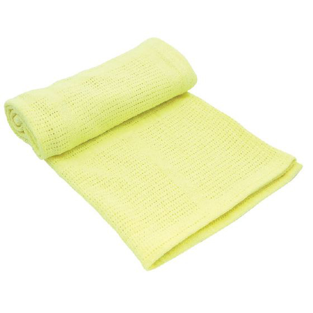 Kikkaboo takaró kötött aprómintás 70x100cm sárga – babatermék