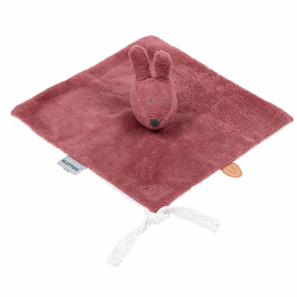 Nattou szundikendõ plüss Susie and Bonnie - Bonnie, a nyuszi pink – gyermekjáték