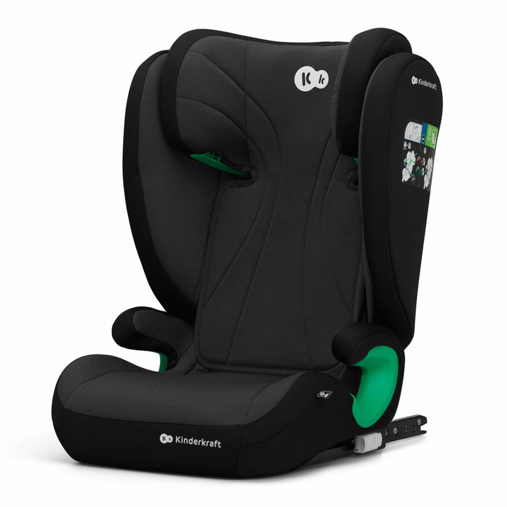 Kinderkraft gyerekülés Junior Fix 2 i-Size Isofix 100-150cm grafit-fekete – autósülés