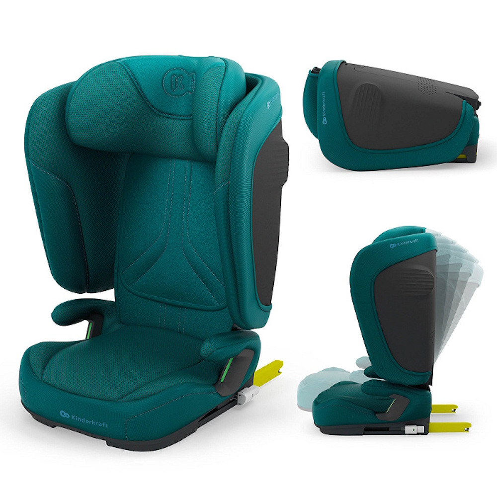 Kinderkraft gyerekülés Unity 2 i-Size Isofix 100-150cm zöld – autósülés