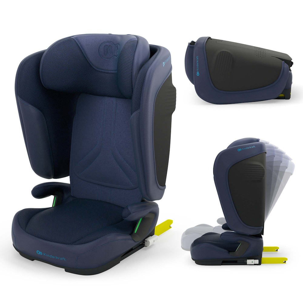 Kinderkraft gyerekülés Unity 2 i-Size Isofix 100-150cm navy – autósülés