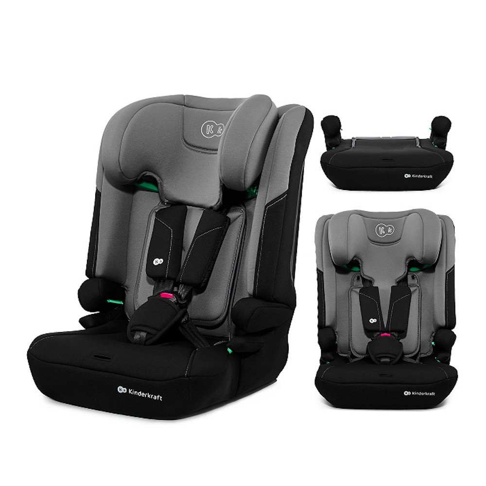 Kinderkraft gyerekülés ülésmagasító I-COMFY i-Size 76-150cm sötétszürke