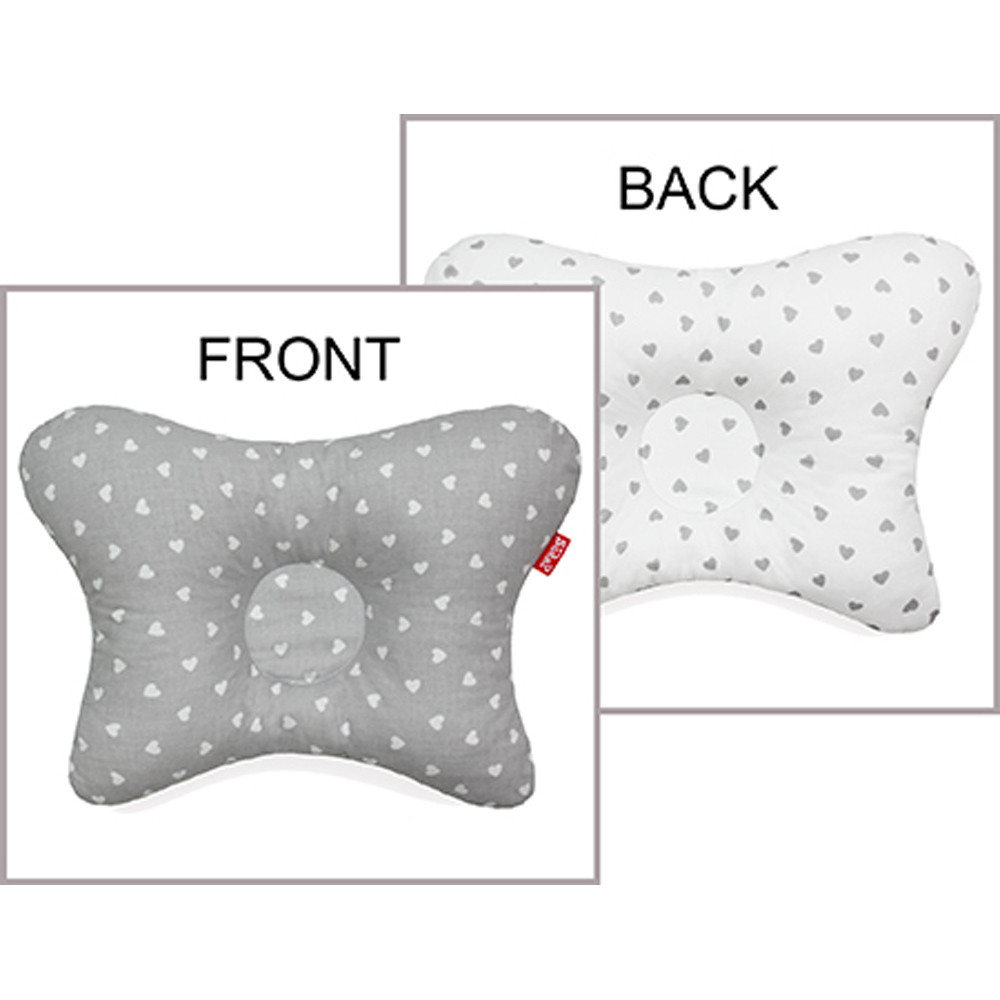 Scamp laposfejûség elleni párna Lettle Heart White Grey BLP012 – babatermék