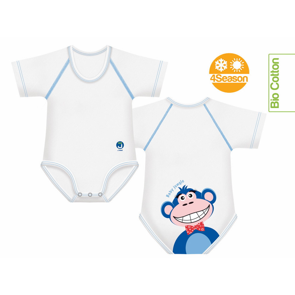 J Bimbi kombidressz 0-36 hó biopamut 4 Seasons Jungle Monkey 10853 – babatermék