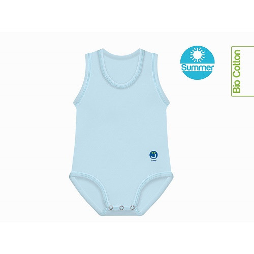 J Bimbi kombidressz 0-36 hó biopamut Summer világoskék 10862 – babatermék