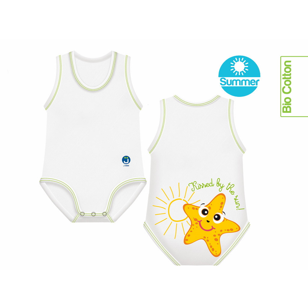 J Bimbi kombidressz 0-36 hó biopamut Summer Sealife Starfish 10866 – babatermék