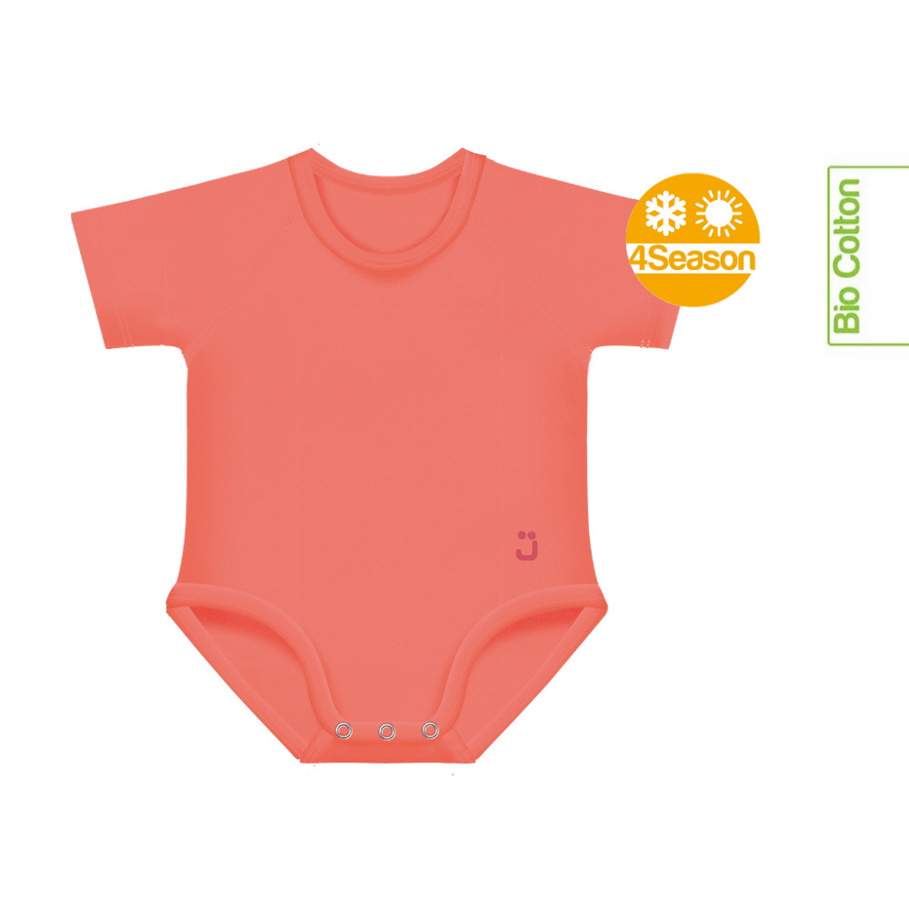J Bimbi kombidressz 0-36 hó biopamut 4 Seasons coral 12026 – babatermék