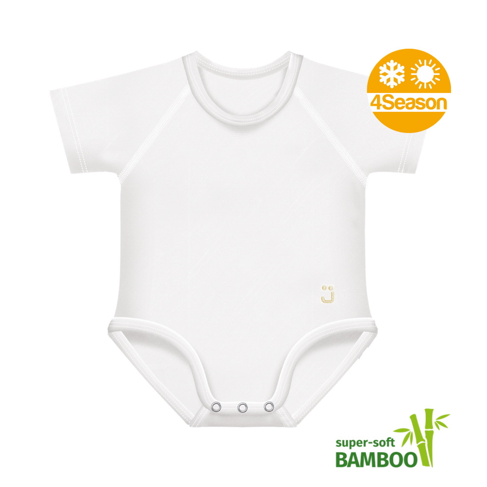 J Bimbi kombidressz 0-36 hó bambusz 4 Seasons fehér 12042 – babatermék