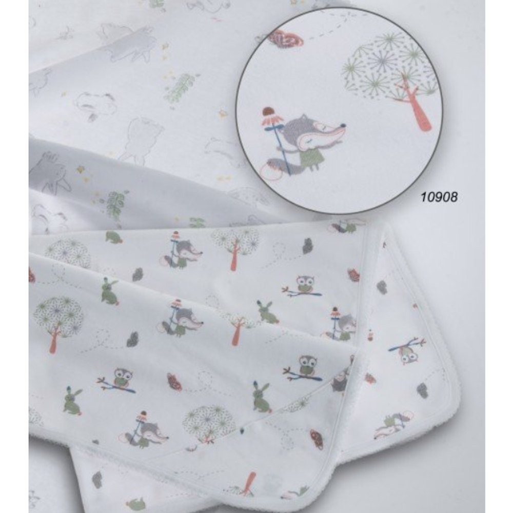 Gamberritos takaró pamut rókás 80x80cm 10908 – babatermék
