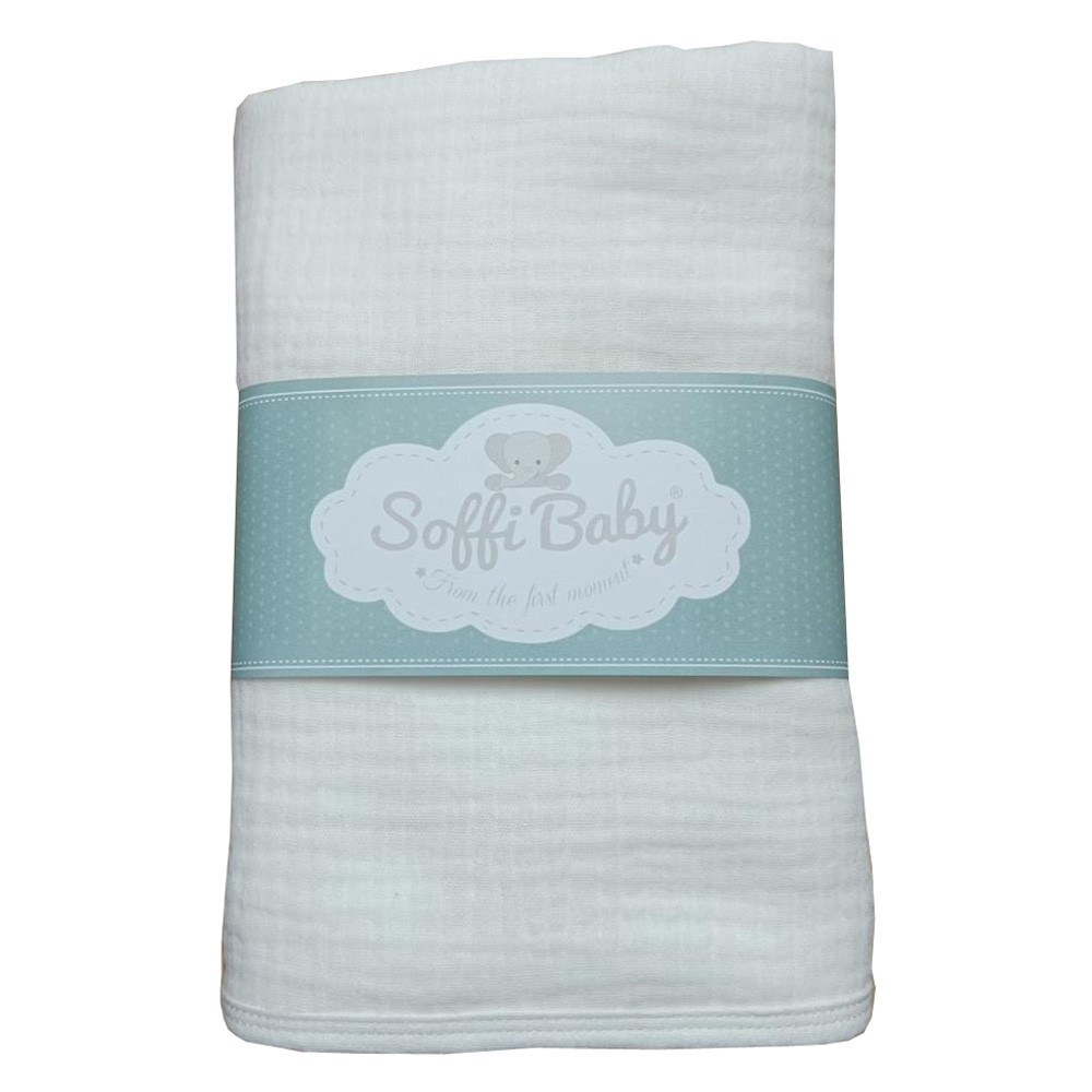 Soffi Baby takaró muszlin dupla krém 70x90cm – babatermék