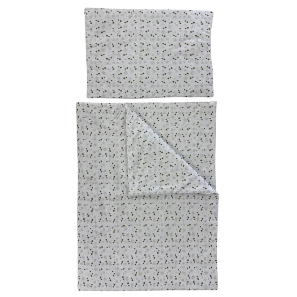 Soffi Baby ágynemû szett 2 részes 135x90 - 40x60cm Csillagok fehér