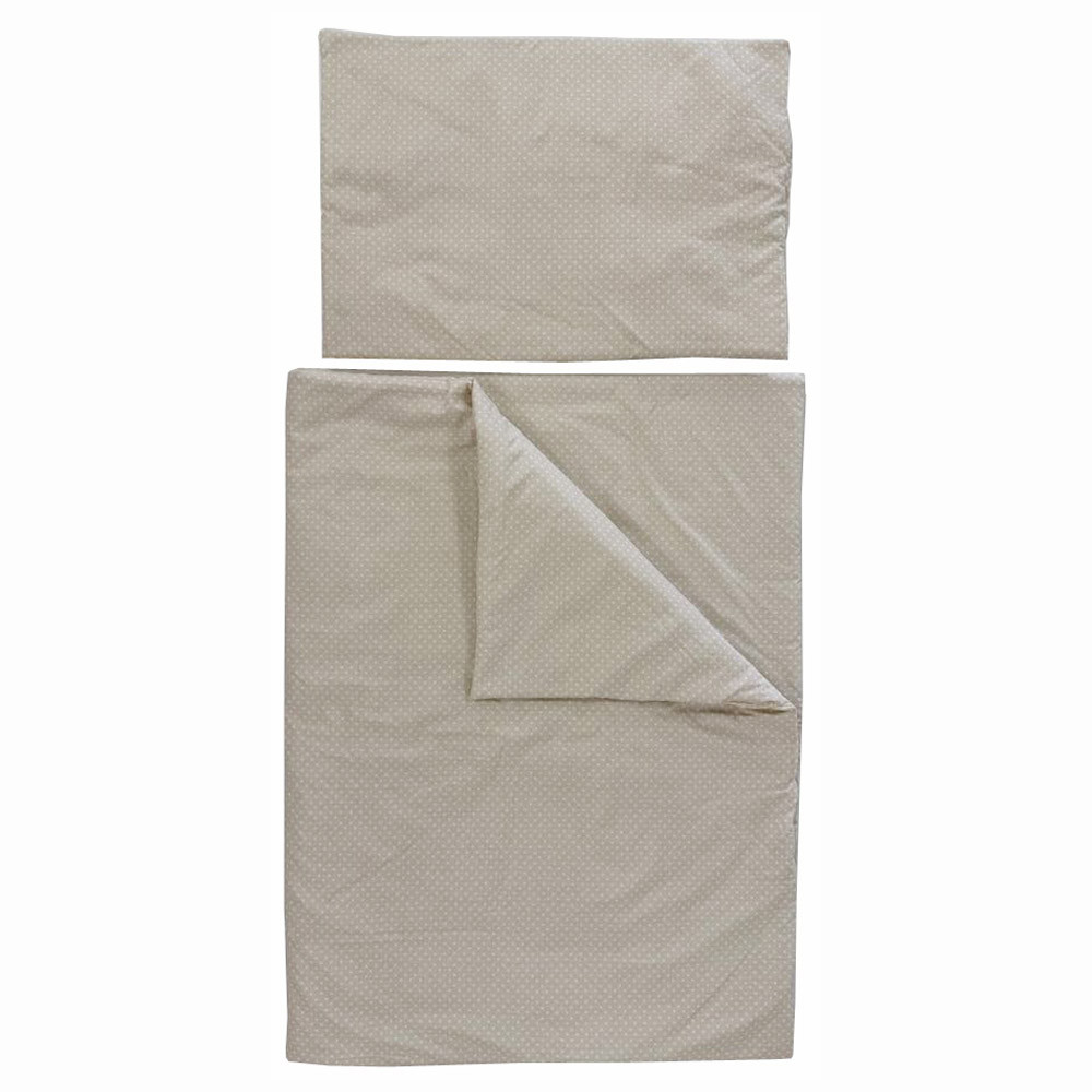 Soffi Baby ágynemû szett 2 részes 135x90 - 40x60cm apró csillag mintás bézs