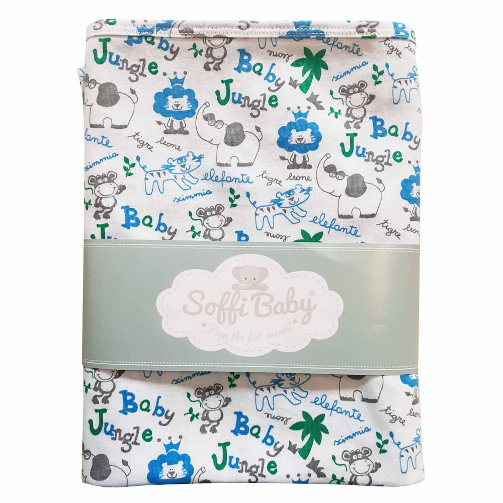 Soffi Baby takaró pamut dupla baby jungle 75x100cm – babatermék