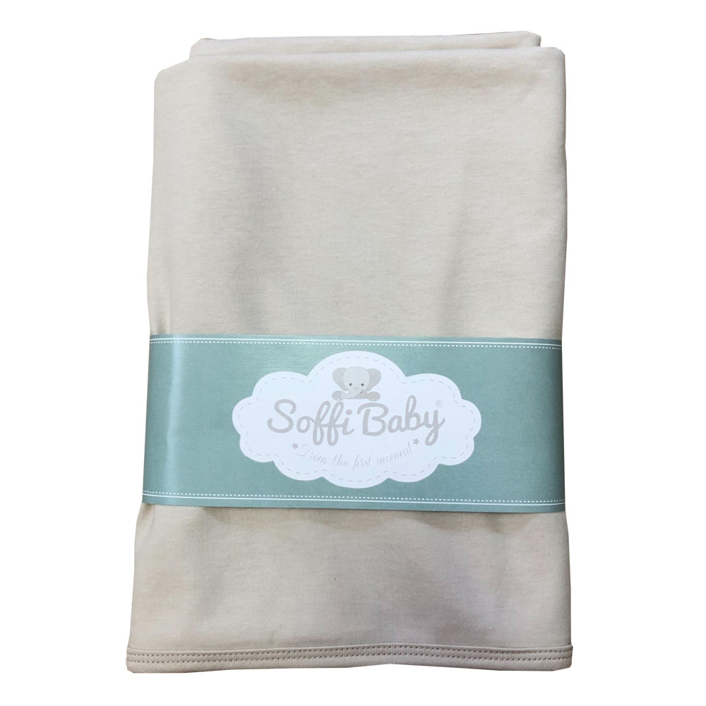 Soffi Baby takaró pamut dupla világosszürke 80x100cm – babatermék