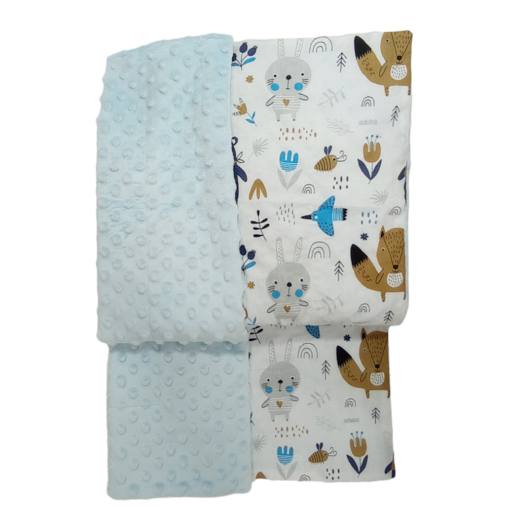 Minky Wellsoft Erdő - Babatakaró 75 x 100 cm – babatermék