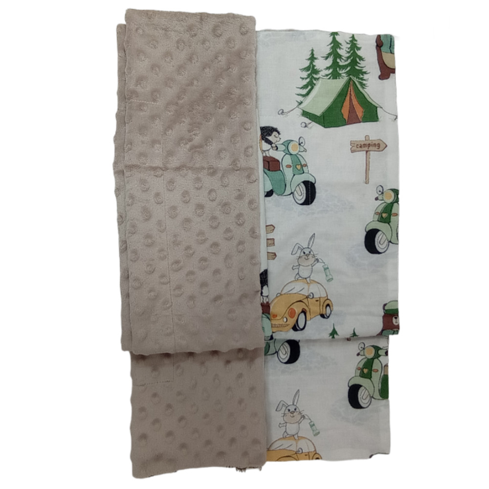Minky Wellsoft Erdő - Babatakaró 75 x 100 cm – babatermék