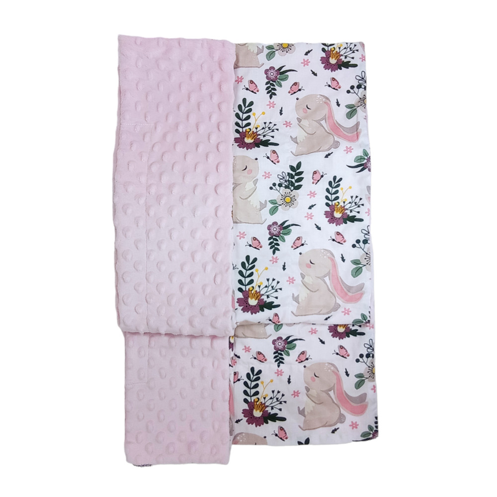 Minky Wellsoft Nyuszi - Babatakaró 75 x 100 cm – babatermék