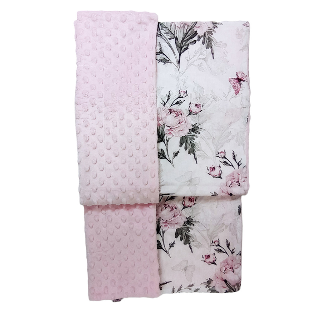 Minky Wellsoft Virág - Babatakaró 75 x 100 cm – babatermék