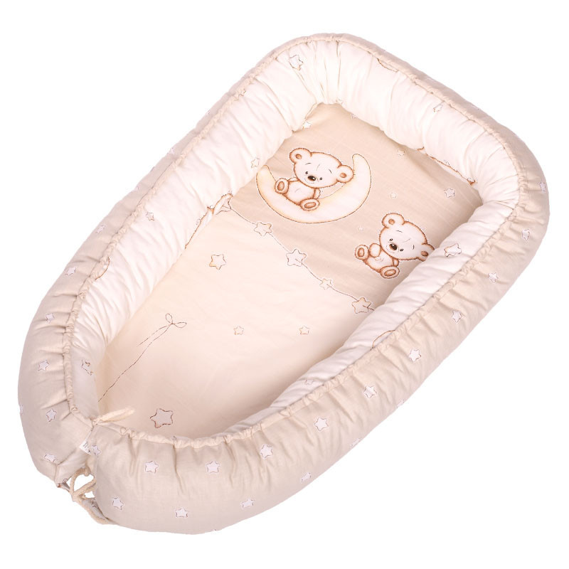 DOMBABY Babafészek 50x75cm BÉZS CSILLAGOS