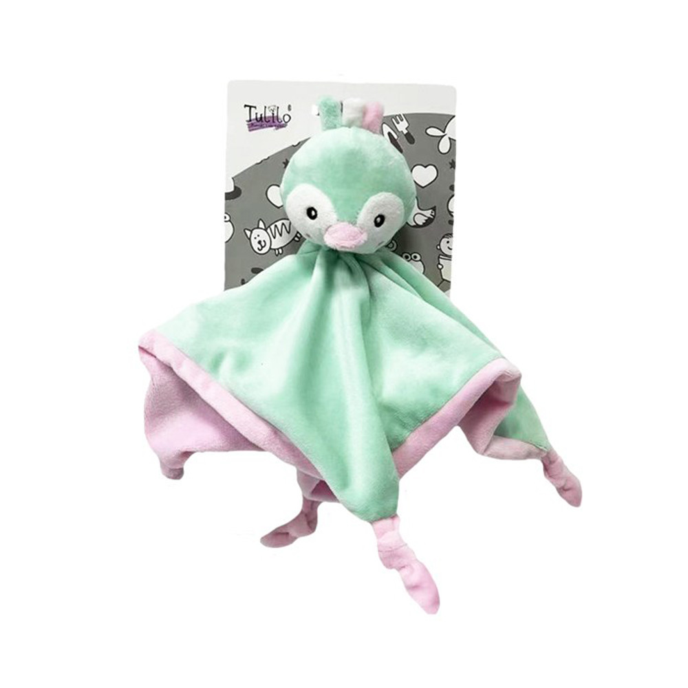 Tulilo Plüss Szundikendő 9245 - Pingvin Menta Pink – gyermekjáték