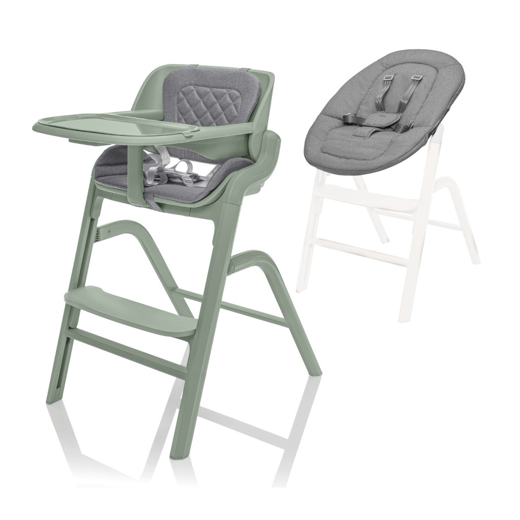 Zopa - Set highchair Inpira + newborn set Pistacio Green